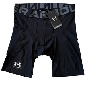 Under Armour Mens HeatGear Armour Compression Long Shorts Black 1361602 Large